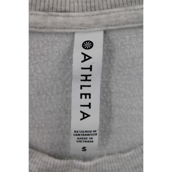 Athleta Coaster Luxe Sweatshirt Fog Grey Heather SMALL #870422 - Picture 6 of 7